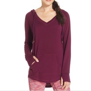 Ideology V-neck Pullover Hoodie Top L $49!!